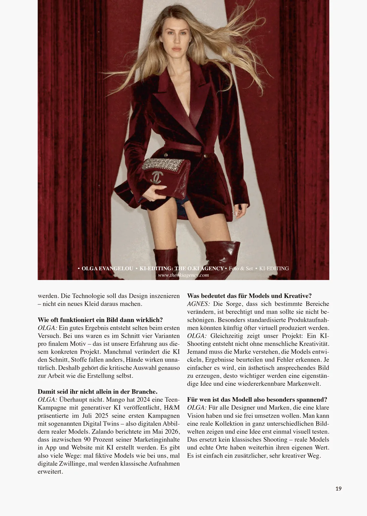 Printed interview page 19 with the rest of the interview